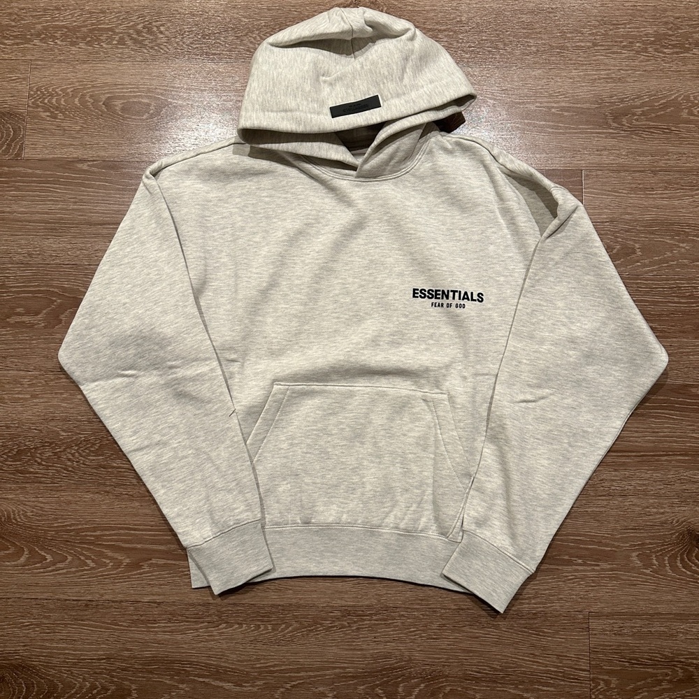 Essentials Light Gray Hoodie size small - Picture 2 of 3